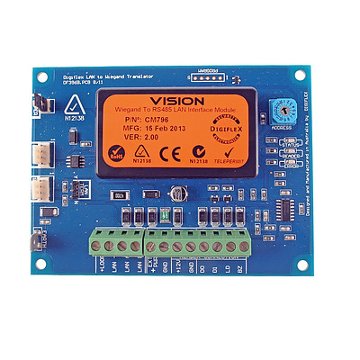 Solution Wiegand to RS485 Lan Module