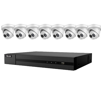 16 Channel NVR with 8 x 6MP Turret IP Camera's