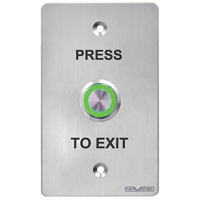 Exit Button Stainless Steel - Press to Exit