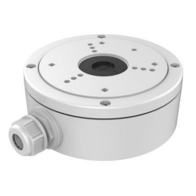 HIKVISION JUNCTION BOX WITH LID SUITS DOME WHITE ALUMINIUM ALLOY 3 HOLES & 4 HOLES FOR CAMERA MOUNTING 4.5 KG MAX LOAD W