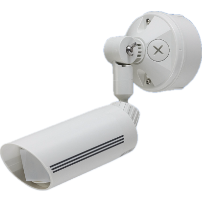 TAKEX HARDWIRED LONG RANGE PIR WHITE 30M DETECTION AREA 1 x SPDT OUTPUT PLASTIC WALL MOUNT 10.5-30VDC BULLET STYLE