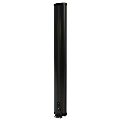 TAKEX TAD SERIES PE BEAM TOWER 360° DOUBLE SIDED (ENCLOSURE ONLY) BLACK PLASTIC FLOOR MOUNTED 2000Hx216Wx262D MAX 4 PE B