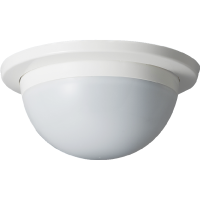 TAKEX HARDWIRED PIR WITH MIRROR LENS WHITE 14M DETECTION AREA 1 x SPDT OUTPUT PLASTIC CEILING MOUNT 2.5~6M MOUNT HEIGHT