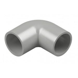 MATELEC HEAVY DUTY SOLID ELBOW 90DEG 20MM PVC GREY