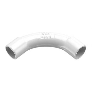 CLIPSAL STANDARD BEND 90DEG 20MMXR47MM 20MM ID 83MM L PVC GREY