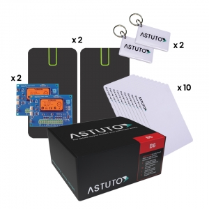 ASTUTO STARTER KIT TO SUIT BOSCH 6000 SYSTEMS - INC 2x MINI RDR 2x WIEGAND CONVERTERS 10x ISO CARDS 2x PREMIUM