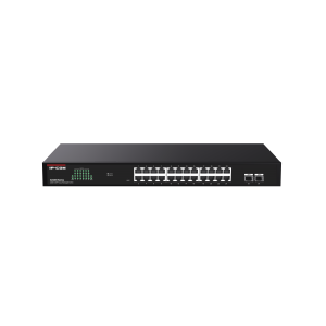 IP-COM 24PORT ( 26P) GIG SW NON-POE PLUS 2x SFP(1G) 52Gbps 38.688Mpps L2 CLOUD MANAGED OP TEMP 0 ~ +45 BLK MET