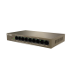 IP-COM 8PORT ( 9P) GIG ROUTER 8x POE+ MAX 95W OP TEMP -10 ~ +45 BRN METAL 51VDC INC P/S 104Hx177.5Wx26D (MM)