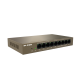 IP-COM 8PORT ( 9P) GIG ROUTER 8x POE+ MAX 95W OP TEMP -10 ~ +45 BRN METAL 51VDC INC P/S 104Hx177.5Wx26D (MM)