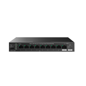 IP-COM 8PORT ( 10P) GIG SW 8x POE+ PLUS 1x SFP(1G) 1x UPLINK(1G) COMBO MAX 120W 20Gbps 14.9Mpps L2 UNMANAGED O