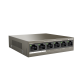 IP-COM 4PORT SW 4x POE+ PLUS 2x UPLINK(100M) MAX 63W 1.2Gbps 148800pps L2 UNMANAGED OP TEMP 0 ~ +45 BRN METAL