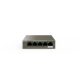 IP-COM 5PORT GIG SW 4x POE+ MAX 58W 10Gbps 7.4Mpps L2 UNMANAGED OP TEMP 0 ~ +45 BRN METAL 240VAC/51VDC 26Hx100