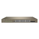 IP-COM 24PORT ( 28P) GIG SW 24x POE+ PLUS 4x SFP(10G) MAX 410W 128Gbps 95.2Mpps L3 MANAGED OP TEMP 0 ~ +45 BRN