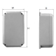 ALLBROX ROBUST 261810 EMPTY ENCLOSURE WITH NO FLAP GREY 261Hx181Wx104D(MM)