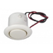 FLUSH MOUNT PIEZO WITH VOLUME CONTROL 12VDC WHT